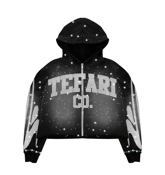 Black Tefari Zip Up